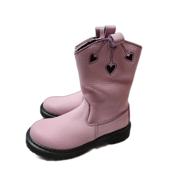 Dr. Martens Bex Heart P O Boot Womens 5 Pale Pink and Black EU 36 Core Bex Kids - Picture 2 of 10